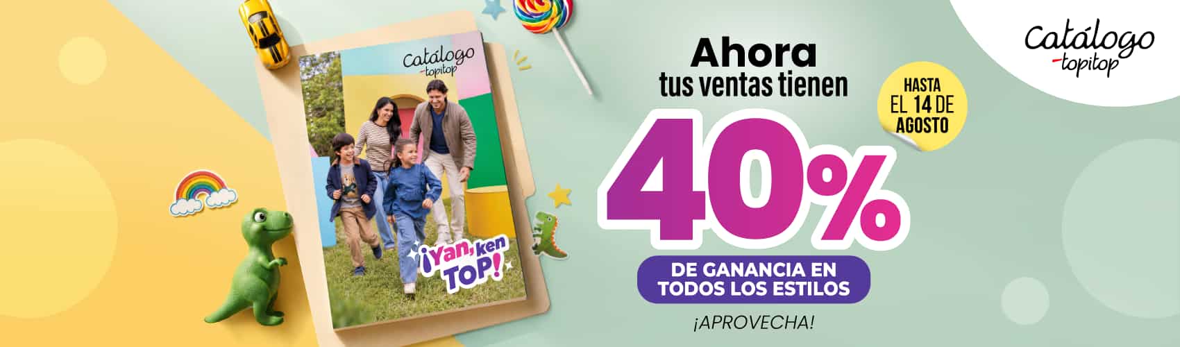 Catálogo Topitop: viste a tu comunidad y genera tus propios ingresos